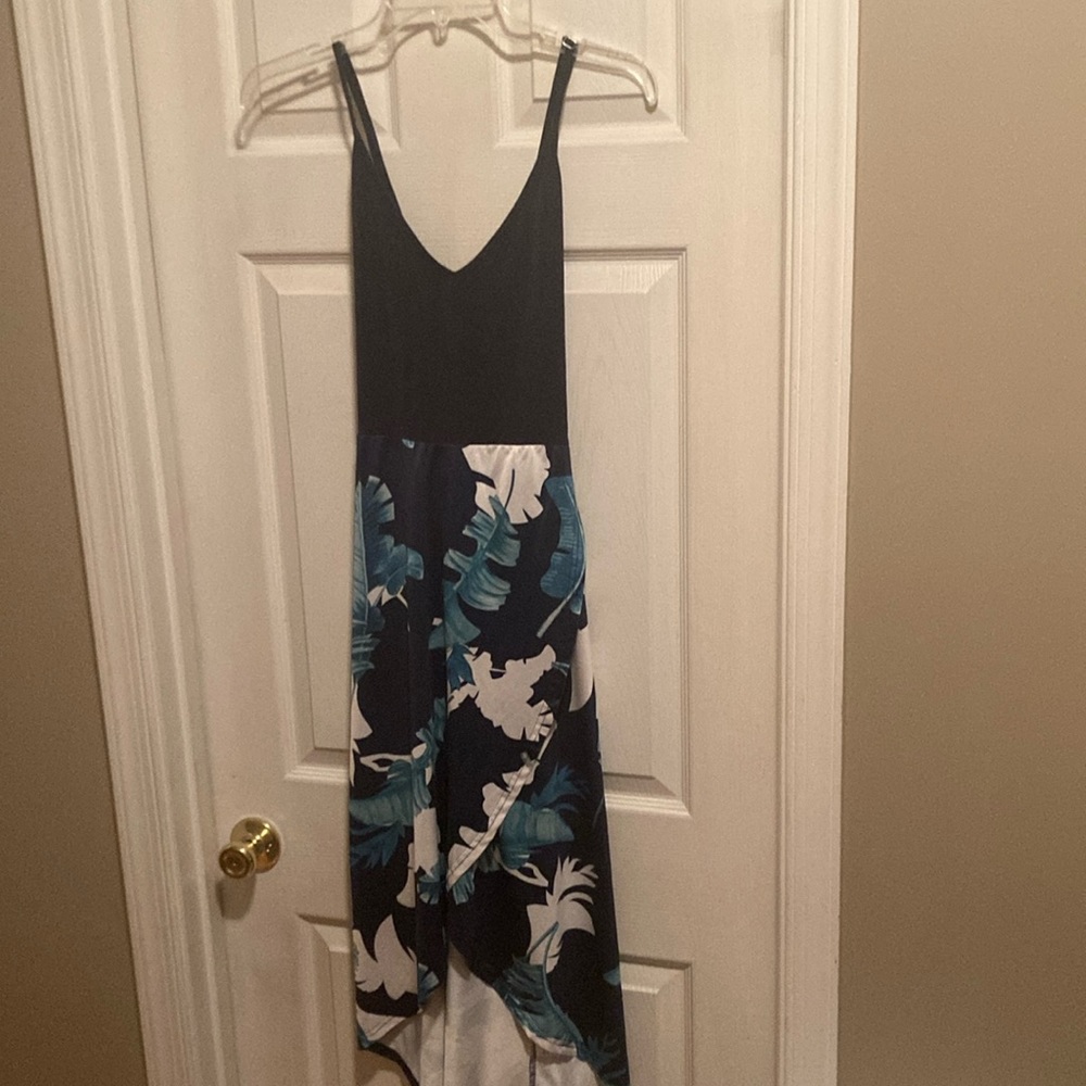 High/Low Floral Dress, Size M